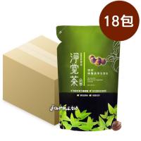 【茶寶 淨覺茶】茶籽碗盤蔬果洗潔液補充包700ml*18包+加贈衛浴清潔液500ml