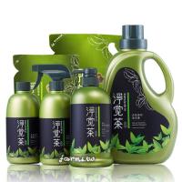 【茶寶 淨覺茶】大掃除6件全套組(洗衣瓶2.3kg+洗衣補1.8kg+洗碗瓶800ml+洗碗補700ml+地板500ml+衛浴500ml)+加贈地板清潔液500ml